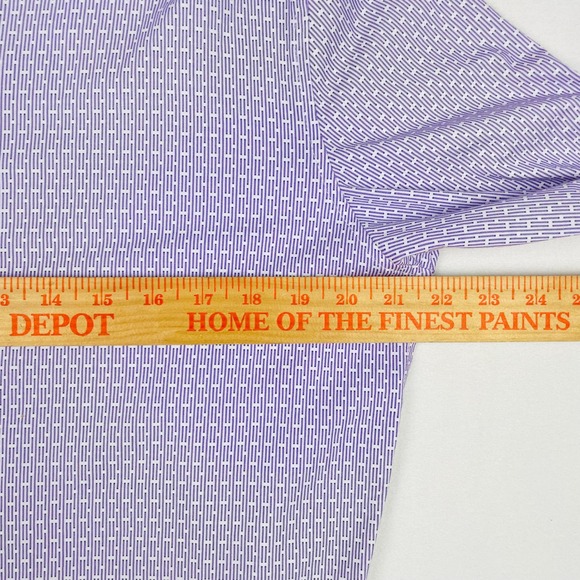 Buttercloth Icy Cotton Purple Geometric Print Button Down Shirt Mens Medium Reg - Picture 5 of 7